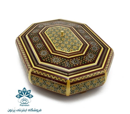 شکلات خوری 8 ضلعی خاتم‌