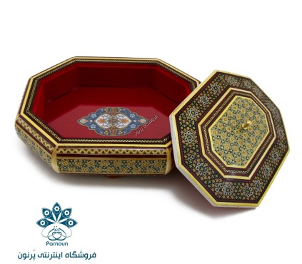 شکلات خوری 8 ضلعی خاتم‌