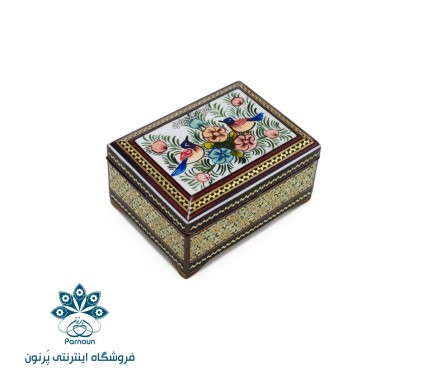 جعبه جواهرات خاتم و نقاشی 11 در 8 سانت