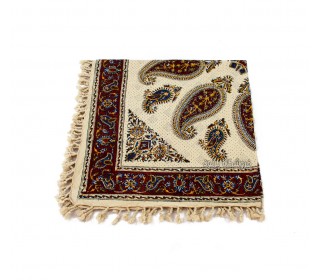 سفره قلمکاری اصفهان طرح بته جقه ابعاد 1 در 1 متر