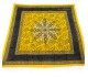 رومیزی قلمکاری اصفهان طرح ترنج در 4 رنگ ابعاد 1 در 1 متر