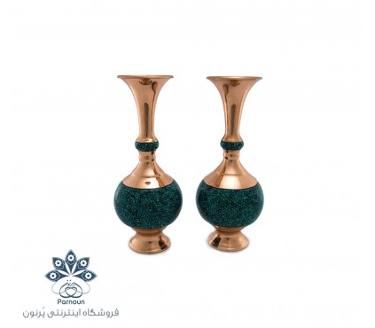 گلدان 22 سانتیمتری فیروزه کوب