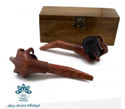 چپق چوبی به همراه جعبه کادویی شیک