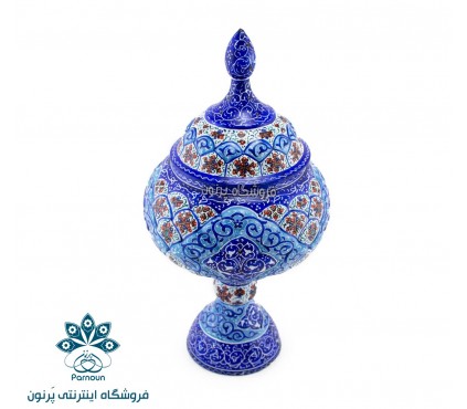 شکلات خوری میناکاری پایه دار 27 سانتی