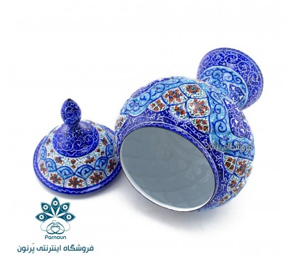 شکلات خوری میناکاری پایه دار 27 سانتی