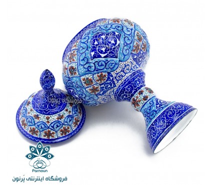 شکلات خوری میناکاری پایه دار 27 سانتی