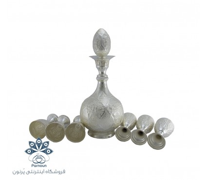 تنگ و جام قلمزنی نقره نما