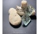 گوشواره گلس دکوپاژ طرح ماندالا