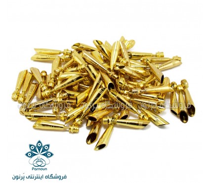 قیف خودکار فلزی طلایی رنگ