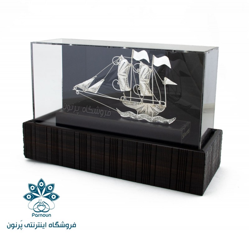 تندیس کشتی نقره با عیار 925