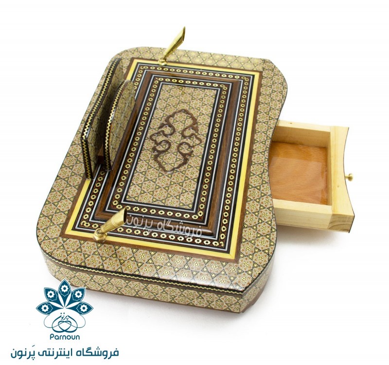 جا قلمی رومیزی خاتم کاری مدیریتی 30 در 20