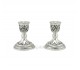 شمعدان طرح نقره پایه کوتاه