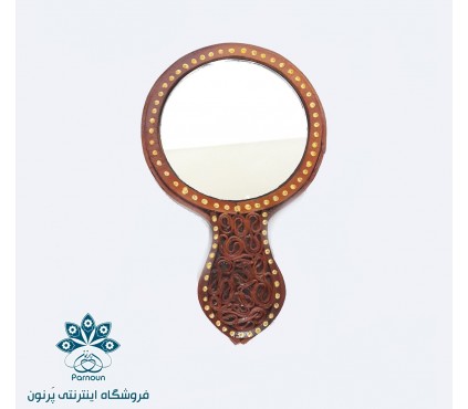 آیینه دسته دار چرمی 