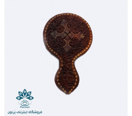 آیینه دسته دار چرمی 