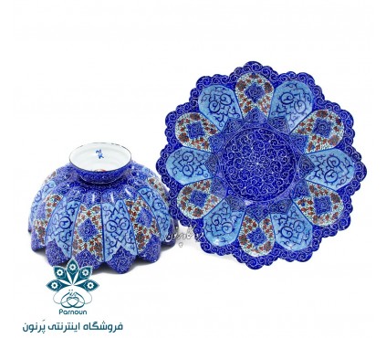 کاسه بشقاب میناکاری 25 سانتی