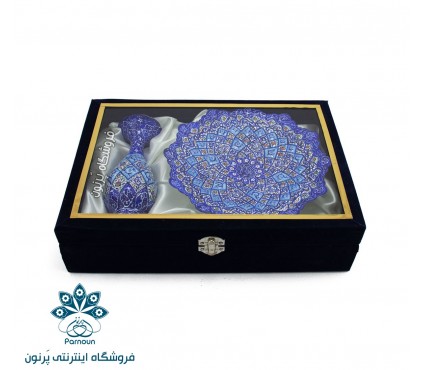 copy of ست گلدان و بشقاب میناکاری 30 سانتی