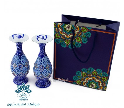 گلدان میناکاری 16 سانتیمتری