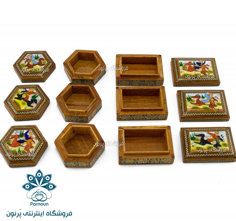 جعبه انگشتر خاتم‌ و نقاشی
