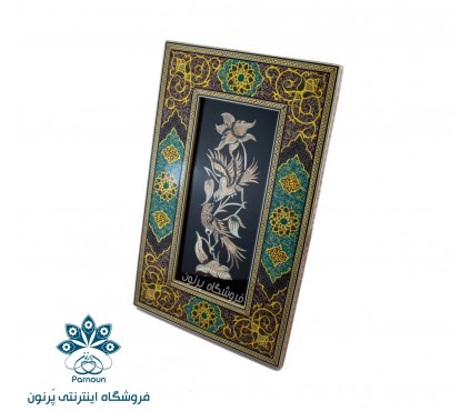 تابلو قلم‌زنی اصفهان با قاب زیبای نگارگری