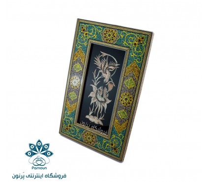 تابلو قلم‌زنی اصفهان با قاب زیبای نگارگری