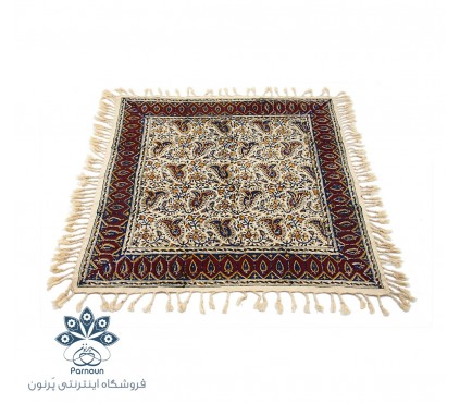 رومیزی / سفره قلمکاری اصفهان طرح بته جقه و گلریز