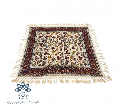 رومیزی / سفره قلمکاری اصفهان طرح گل و بوته
