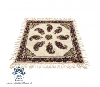 رومیزی / سفره قلمکاری اصفهان طرح بته جقه