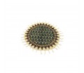 رومیزی / توسینی گرد قلمکاری ممتاز اصفهان طرح بُته جِقه
