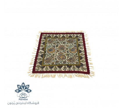 رومیزی / توسینی قلمکاری ممتاز اصفهان طرح گل و بوته