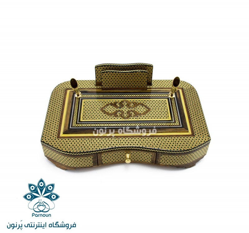 قلمدان خاتم کاری اعلا مدیریتی 24 در 16 cm