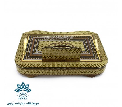 قلمدان خاتم کاری اعلا مدیریتی 24 در 16 cm