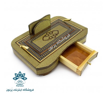 قلمدان خاتم کاری اعلا مدیریتی 24 در 16 cm