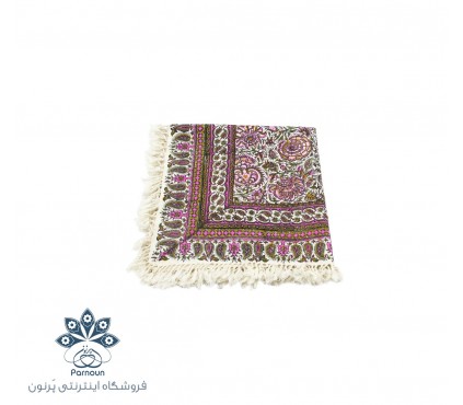 رومیزی / سفره قلمکاری ممتاز اصفهان طرح گل و بوته