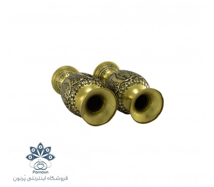 گلدان قلمزنی اصفهان با طرح صورت