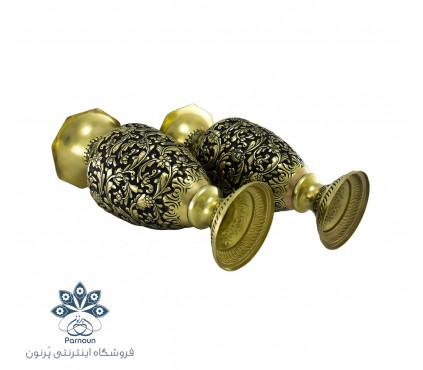 گلدان قلمزنی برجسته اصفهان