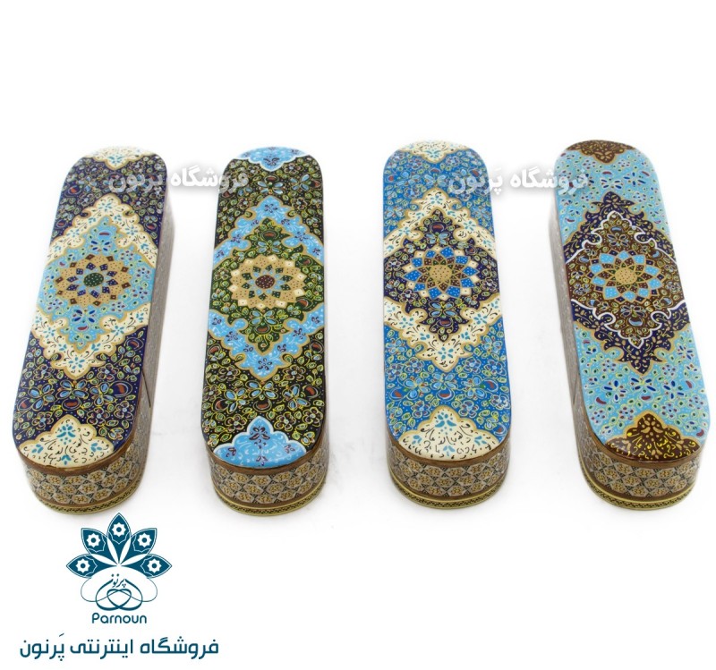 قلمدان کشویی خاتم و نقاشی