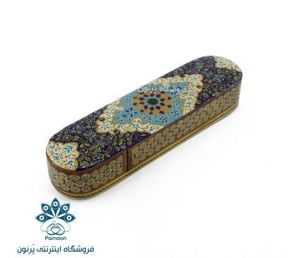 قلمدان کشویی خاتم و نقاشی