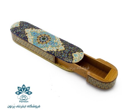 قلمدان کشویی خاتم و نقاشی