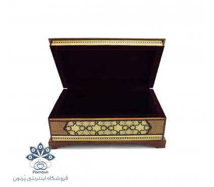 جعبه جواهرات خاتم بزرگ با طرح مینیاتور صورت