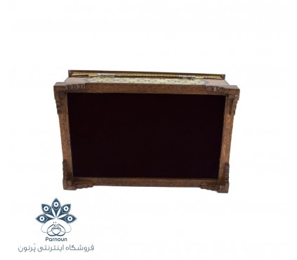 جعبه جواهرات خاتم بزرگ با طرح مینیاتور ایرانی شیرین و فرهاد