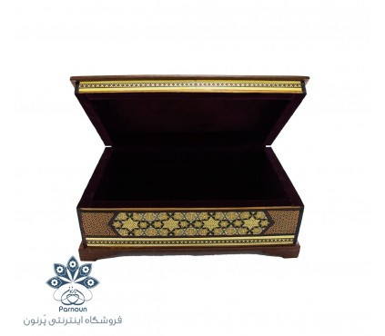 جعبه جواهرات خاتم بزرگ به همراه طرح زیبای مینیاتور