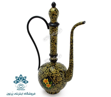 گلابدان مسی نقاشی شده آنتیک