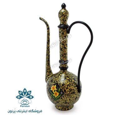 گلابدان مسی نقاشی شده آنتیک