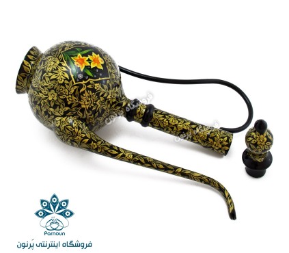 گلابدان مسی نقاشی شده آنتیک