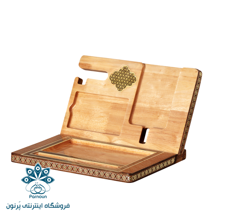 پایه نگهدارنده موبایل چوبی تمام خاتم