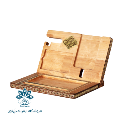 پایه نگهدارنده موبایل چوبی تمام خاتم