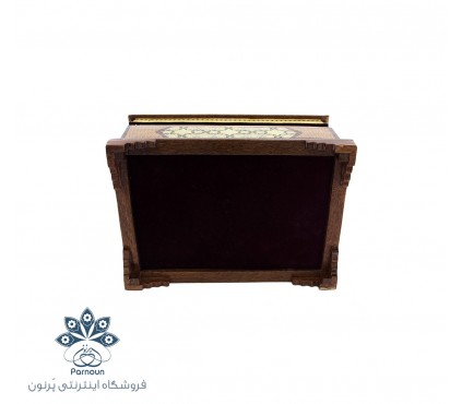 جعبه جواهرات خاتم اندازه متوسط با نقش مینیاتور خسرو و شیرین