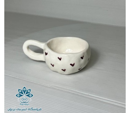 ماگ قلبی دسته دار