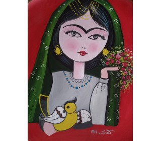 دیوارکوب سفالی خاتون