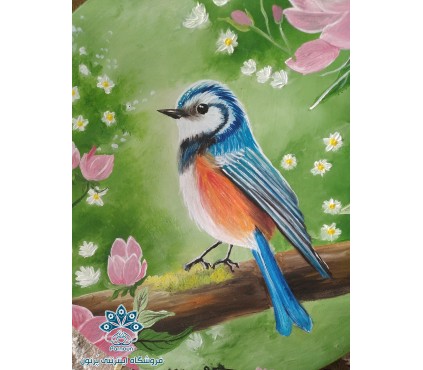 دیوارکوب سفالی طرح پرنده